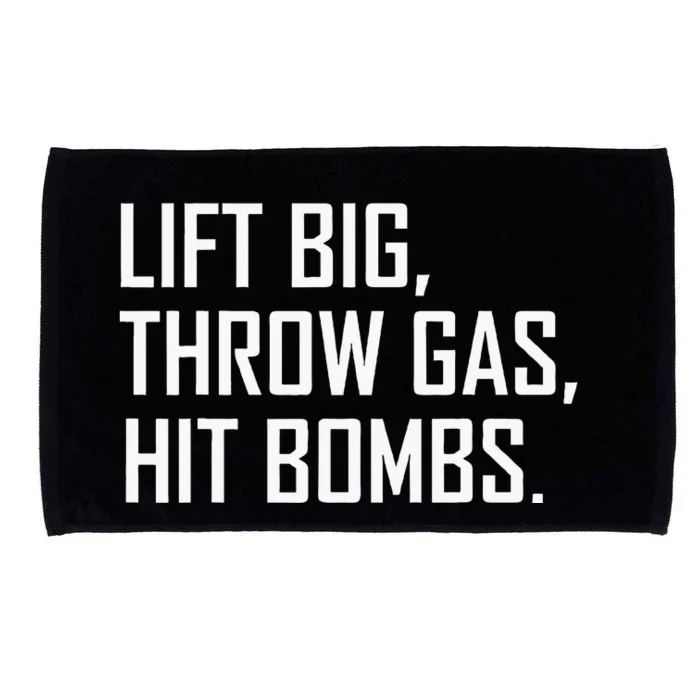 Lift Big Throw Gas Hit Bombs Microfiber Hand Towel