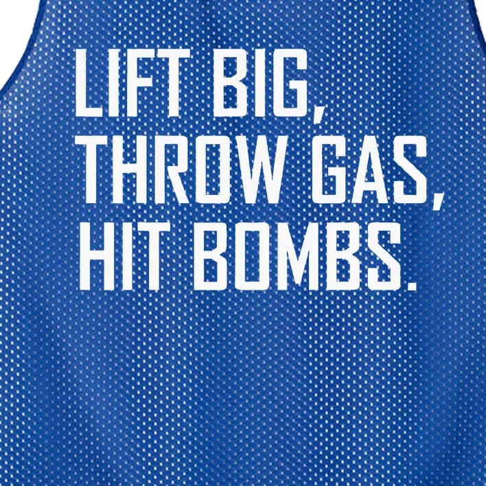 Lift Big Throw Gas Hit Bombs Mesh Reversible Basketball Jersey Tank