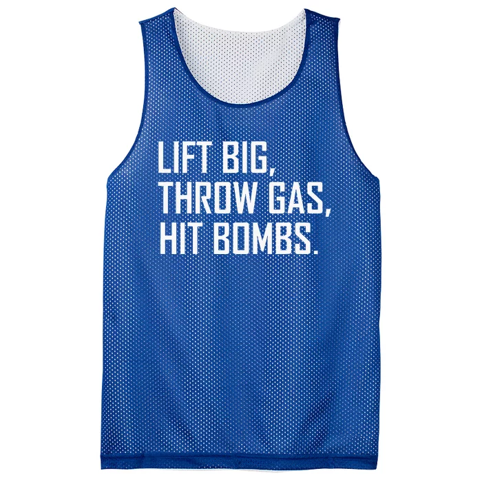 Lift Big Throw Gas Hit Bombs Mesh Reversible Basketball Jersey Tank