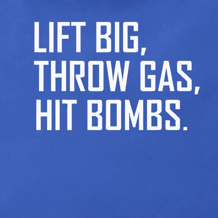 Lift Big Throw Gas Hit Bombs Zip Tote Bag