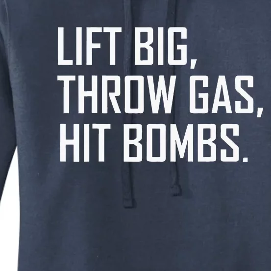 Lift Big Throw Gas Hit Bombs Women's Pullover Hoodie