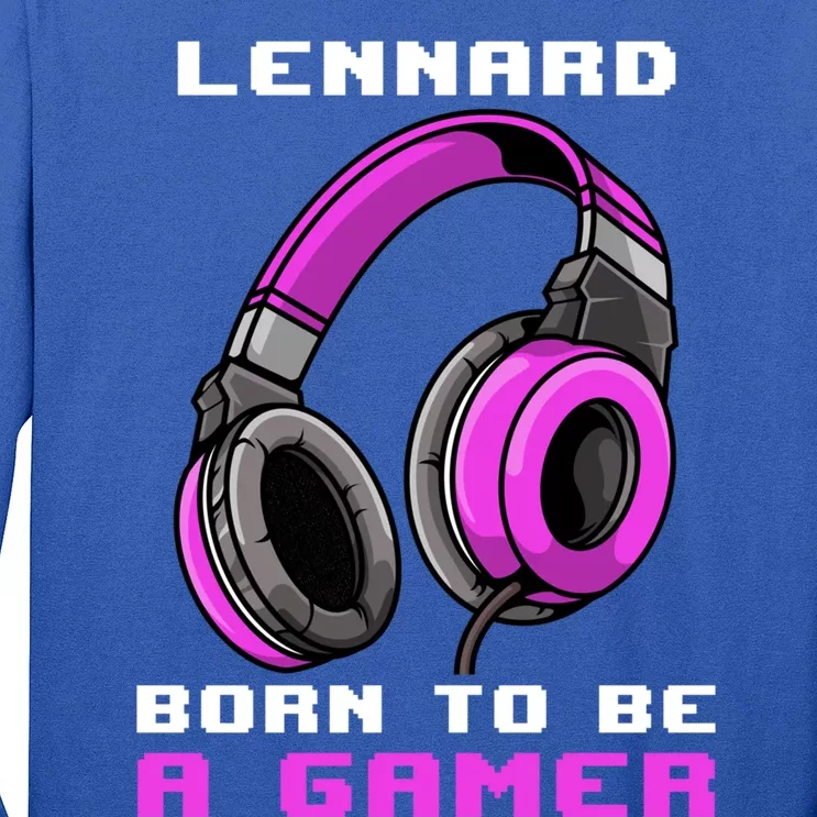 Lennard Born To Be A Gamer Personalized Gift Long Sleeve Shirt