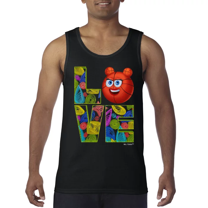 Love Basketball Team Fan Tank Top