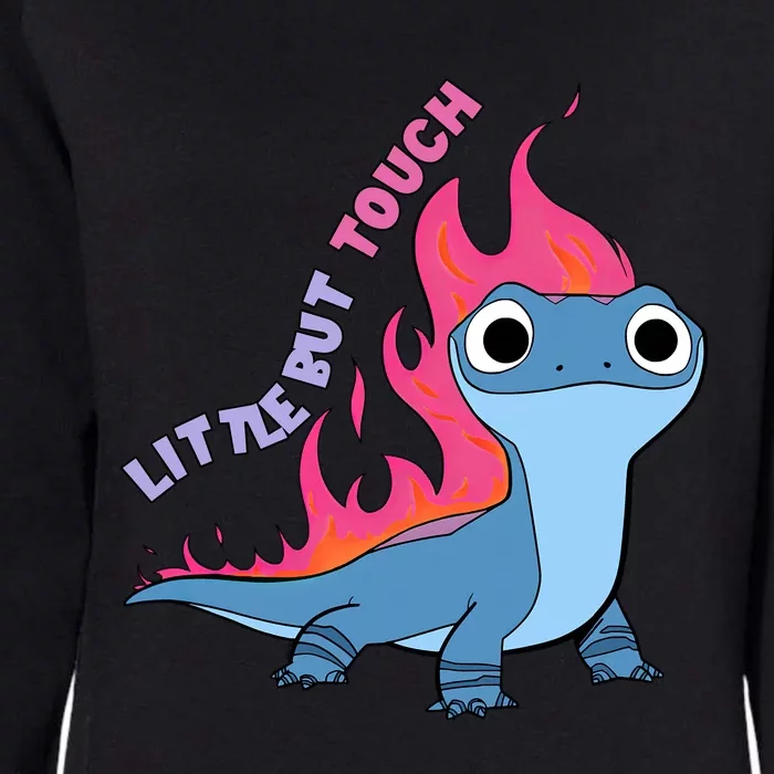 Little But Tough Lizard Bruni Funny Little But Tough Womens California Wash Sweatshirt