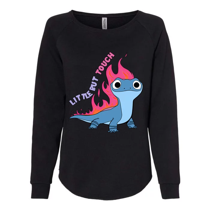 Little But Tough Lizard Bruni Funny Little But Tough Womens California Wash Sweatshirt