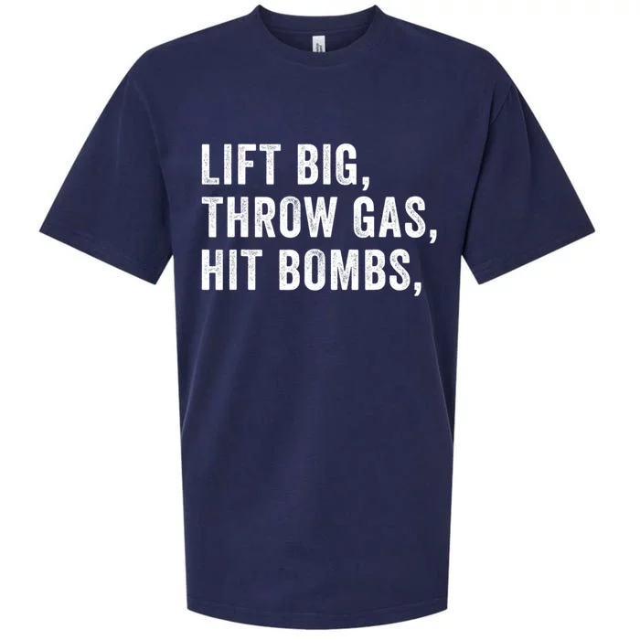 Lift Big Throw Gas Hit Bombs Sueded Cloud Jersey T-Shirt