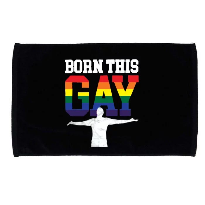 Lgbt Born This Gay Gift Microfiber Hand Towel