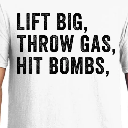 Lift Big Throw Gas Hit Bombs Pajama Set