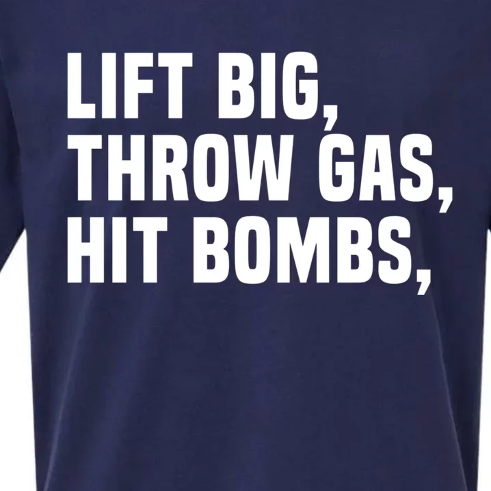 Lift Big Throw Gas Hit Bombs Sueded Cloud Jersey T-Shirt