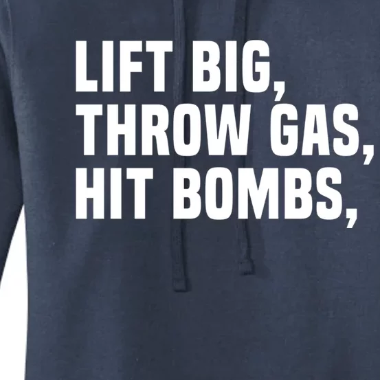 Lift Big Throw Gas Hit Bombs Women's Pullover Hoodie