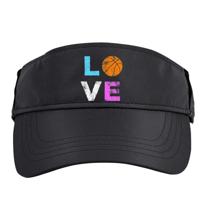 Love Basketball Team Fan Gift Adult Drive Performance Visor