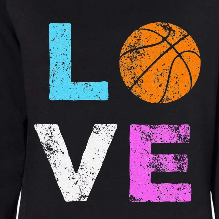 Love Basketball Team Fan Gift Womens California Wash Sweatshirt