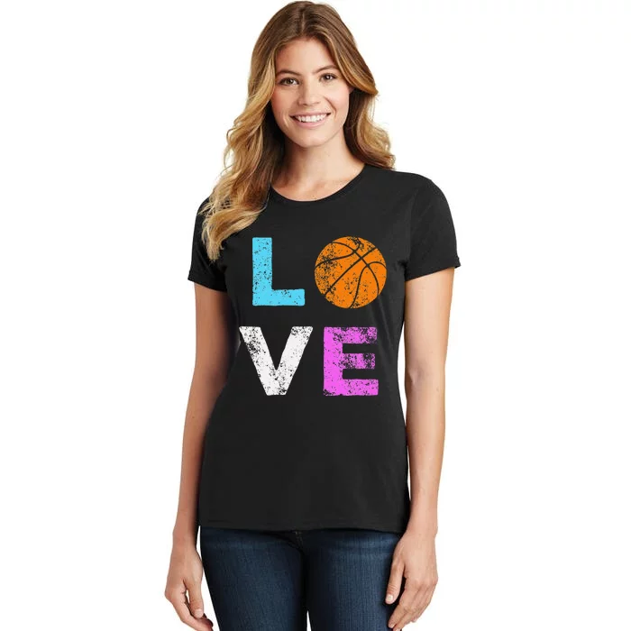 Love Basketball Team Fan Gift Women's T-Shirt