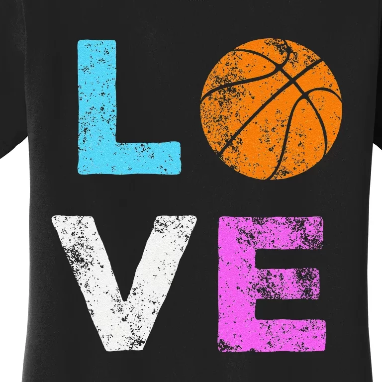 Love Basketball Team Fan Gift Women's T-Shirt