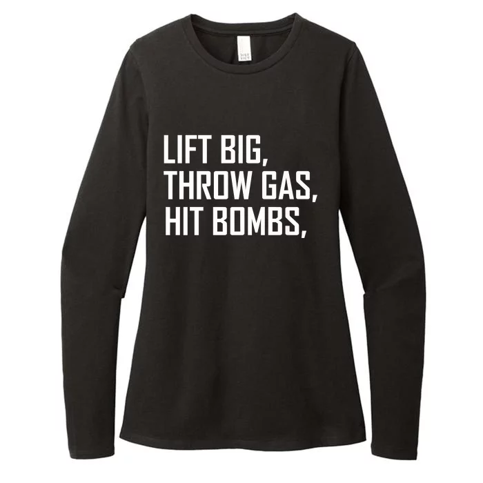 Lift Big Throw Gas Hit Bombs Womens CVC Long Sleeve Shirt