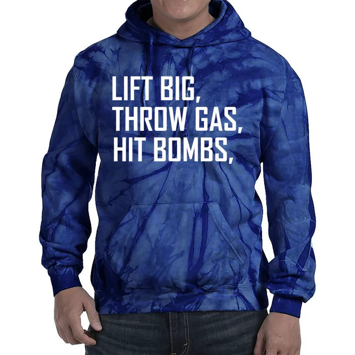 Lift Big Throw Gas Hit Bombs Tie Dye Hoodie