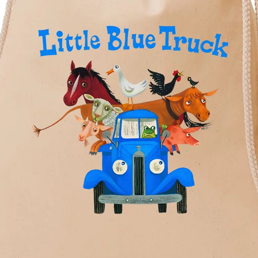 Little Blue Truck Drawstring Bag