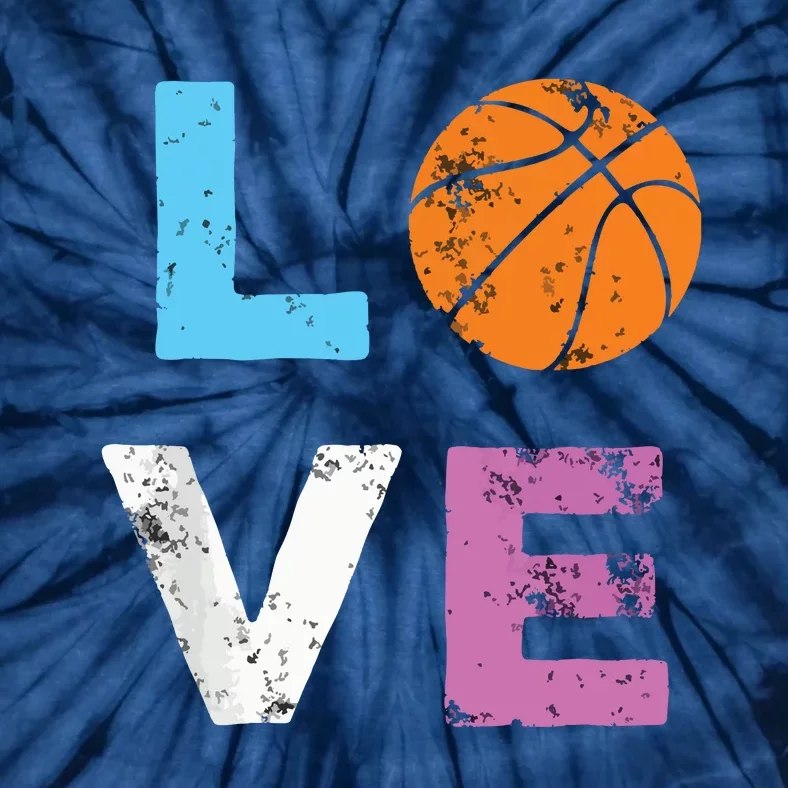 Love Basketball Team Fan Gift Tie-Dye T-Shirt