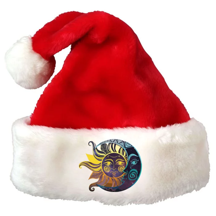 Live By The Sun Love By The Moon Spirituality Gift Bohemian Premium Christmas Santa Hat