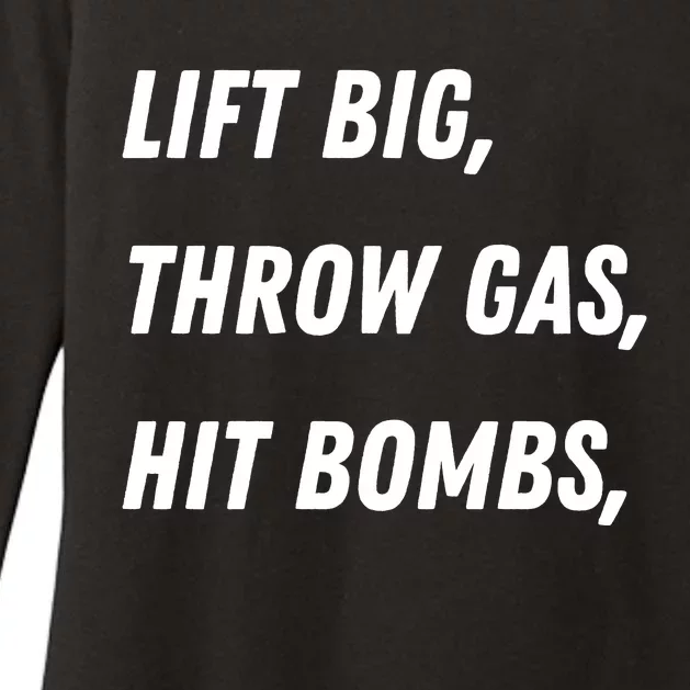 Lift Big Throw Gas Hit Bombs Womens CVC Long Sleeve Shirt