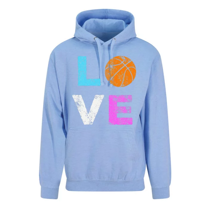 Love Basketball Team Fan Gift Unisex Surf Hoodie