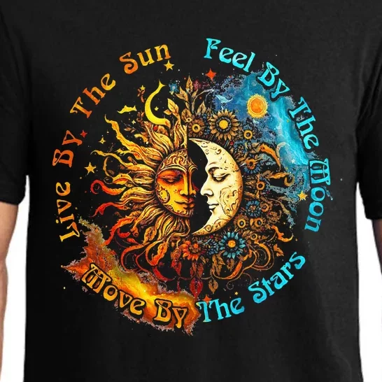 Live By The Sun Feel By The Moon Spirituality Pajama Set