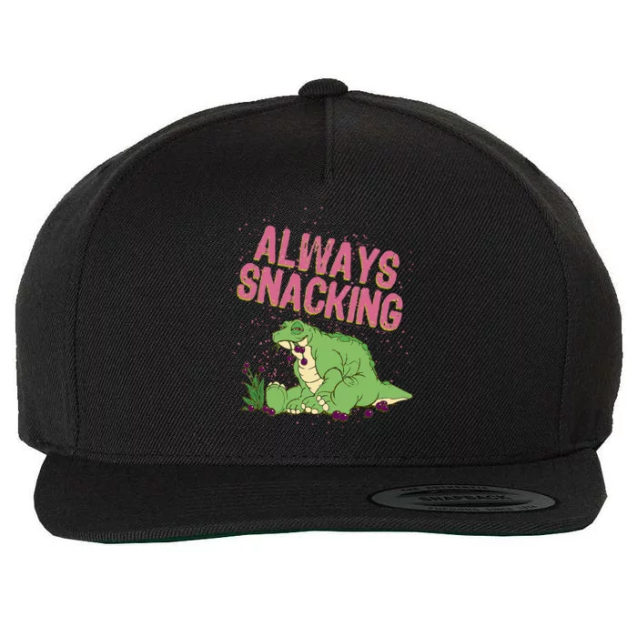 Land Before Time Spike Always Snacking Wool Snapback Cap