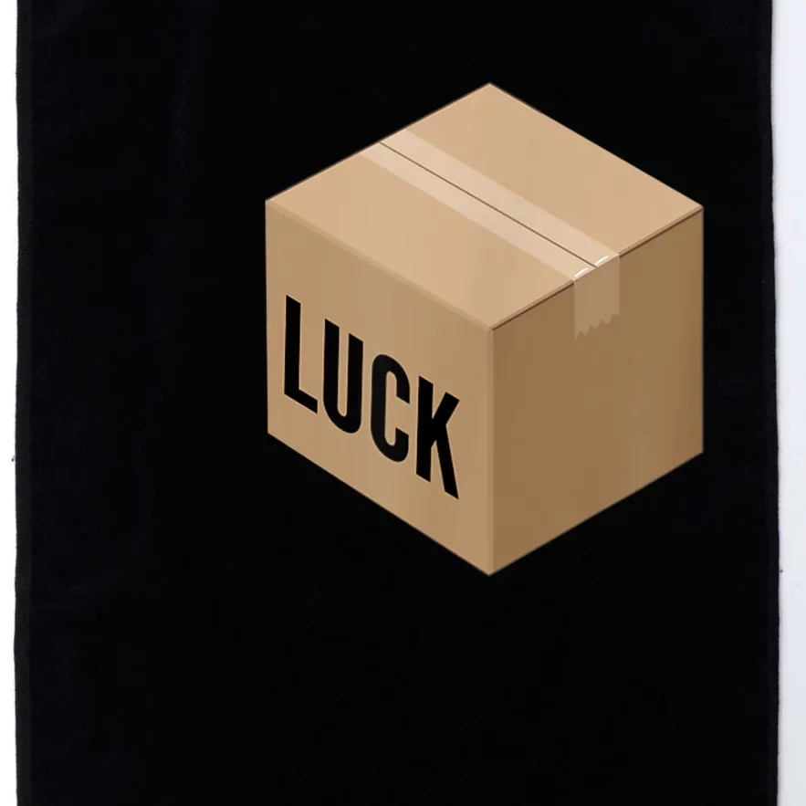 Luck Box Texas Hold 'Em Poker Player Casino Platinum Collection Golf Towel