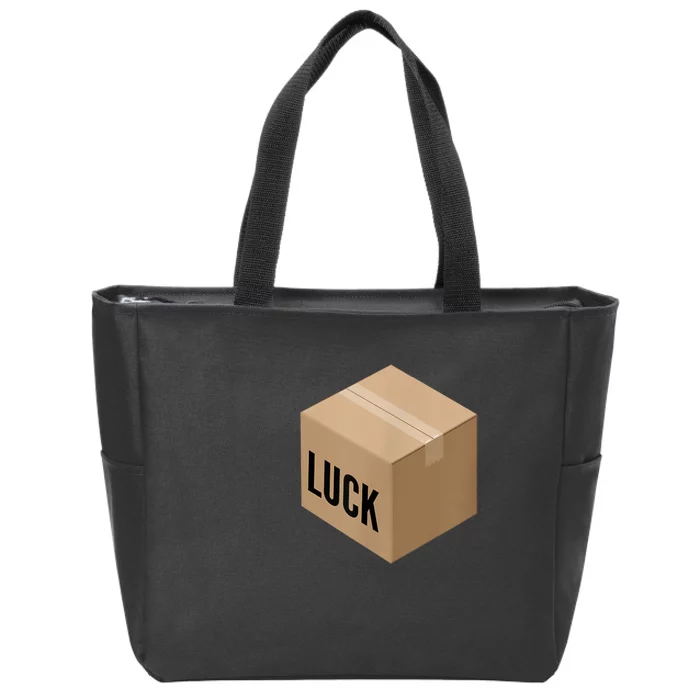 Luck Box Texas Hold 'Em Poker Player Casino Zip Tote Bag