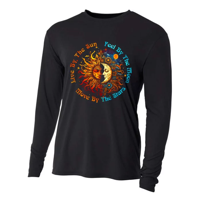 Live By The Sun Feel By The Moon Move By The Stars Cooling Performance Long Sleeve Crew