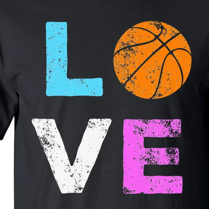 Love Basketball Team Fan Gift for mother's day Tall T-Shirt