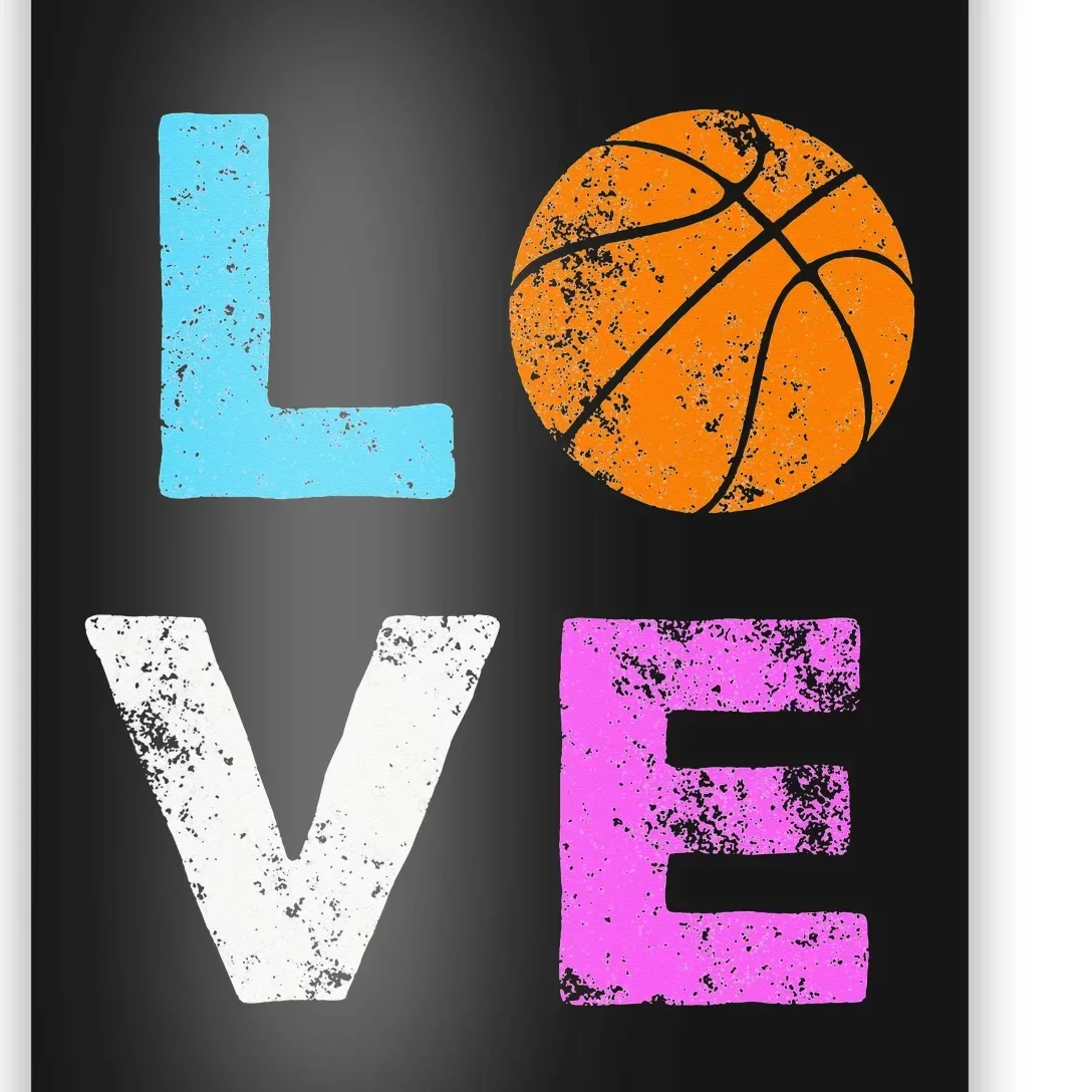 Love Basketball Team Fan Gift for mother's day Poster