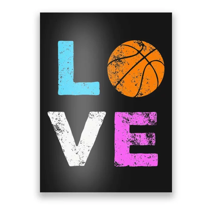 Love Basketball Team Fan Gift for mother's day Poster