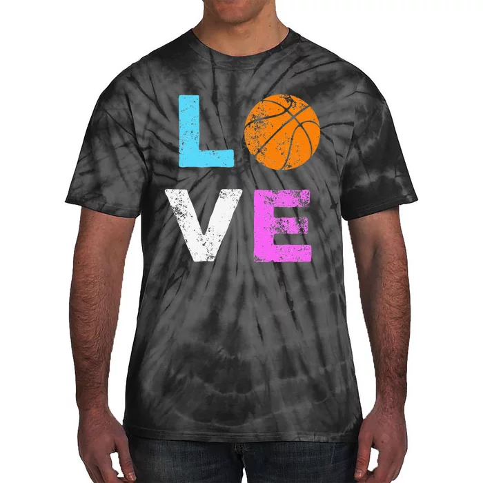 Love Basketball Team Fan Gift for mother's day Tie-Dye T-Shirt