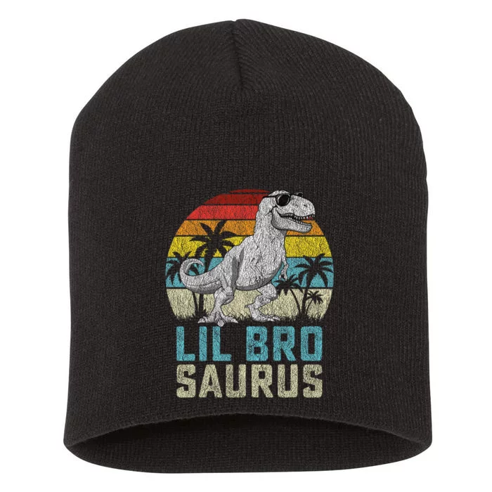 Lil Brosaurus T Rex Dinosaur Lil Bro Saurus FatherS Family Short Acrylic Beanie