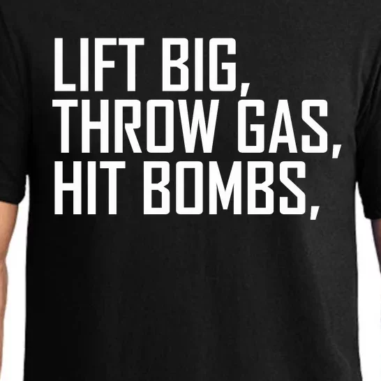 Lift Big Throw Gas Hit Bombs Pajama Set