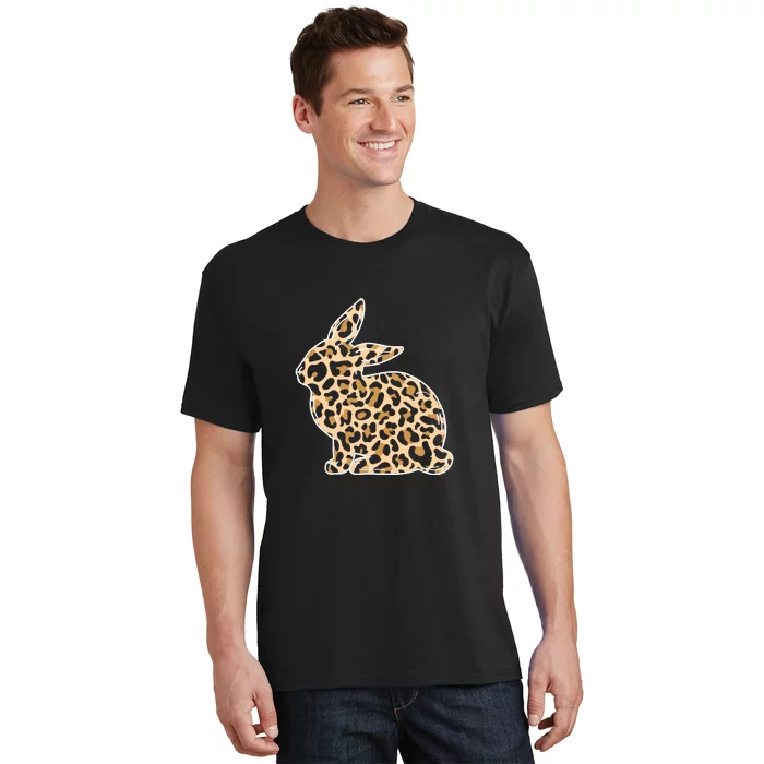 Leopard Bunny Funny Rabbit Easter Day Gift Cute Bunny T-Shirt