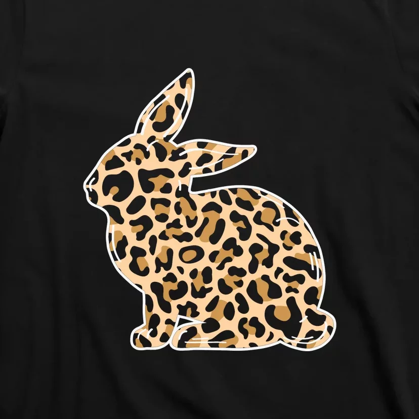 Leopard Bunny Funny Rabbit Easter Day Gift Cute Bunny T-Shirt