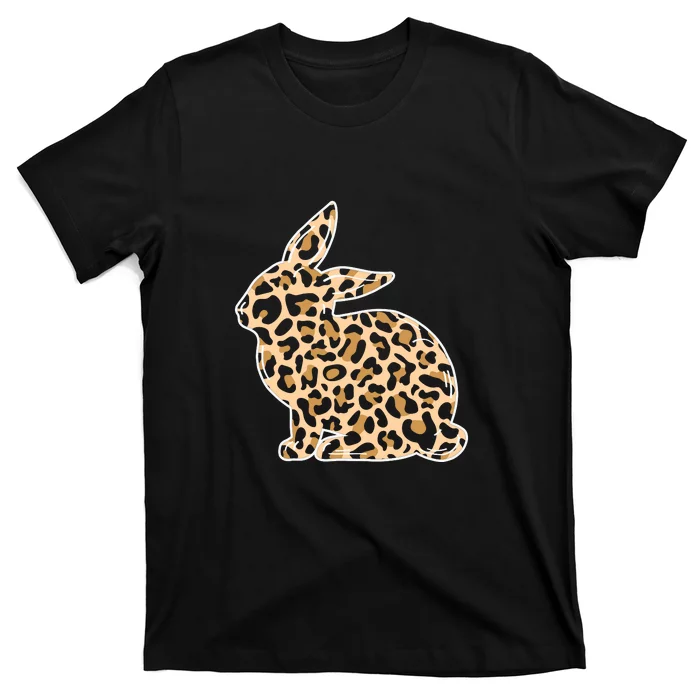 Leopard Bunny Funny Rabbit Easter Day Gift Cute Bunny T-Shirt