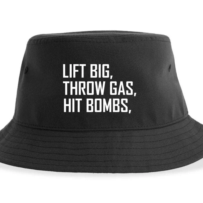 Lift Big Throw Gas Hit Bombs Sustainable Bucket Hat