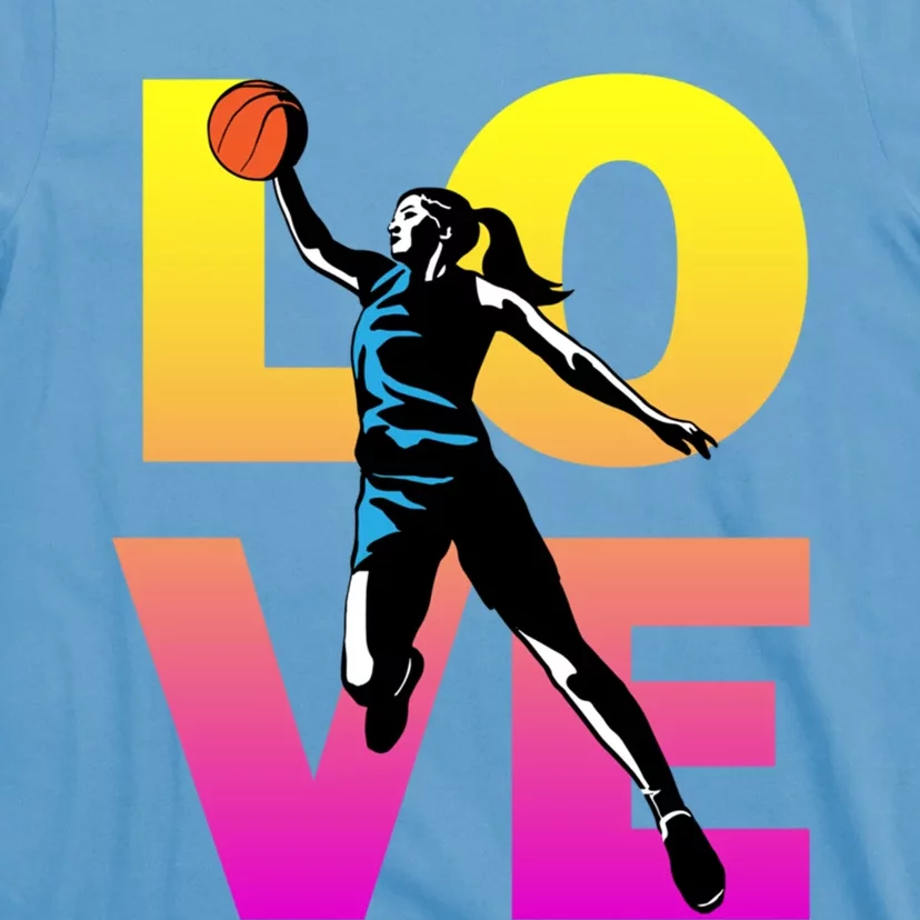 Love Basketball Teen Girls Gift T-Shirt