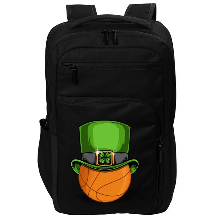 Leprechaun Basketball Tee St Patrick' Day Gift Impact Tech Backpack