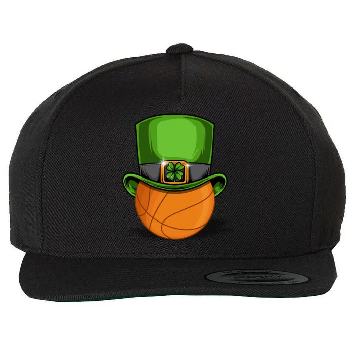 Leprechaun Basketball Tee St Patrick' Day Gift Wool Snapback Cap