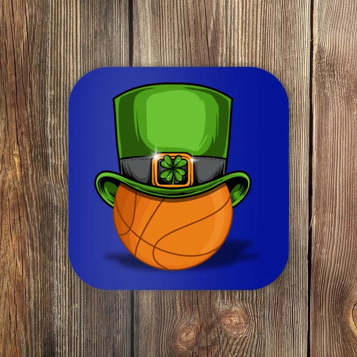 Leprechaun Basketball Tee St Patrick' Day Gift Coaster