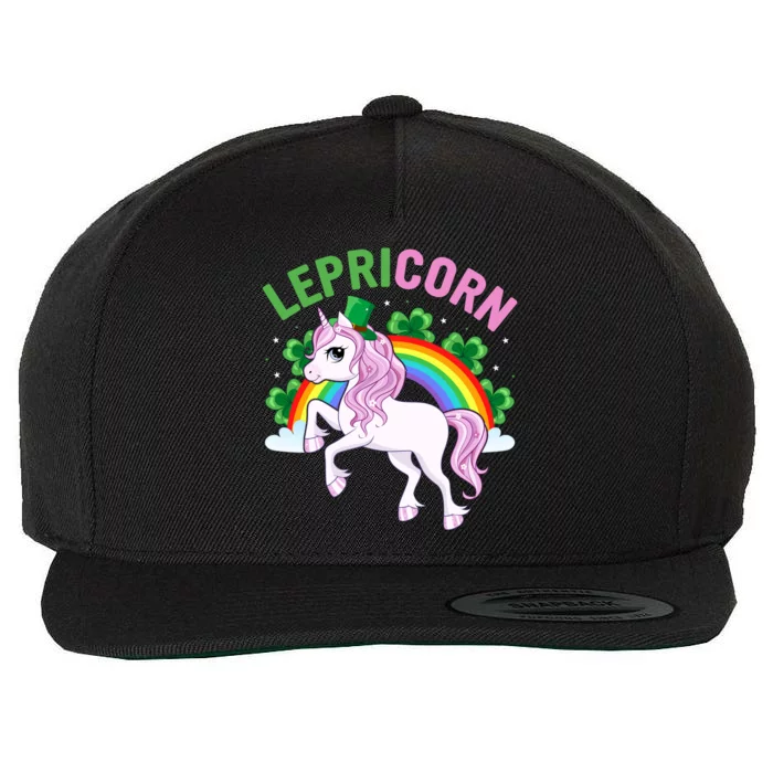 Lepricorn Best Unicorn Gift For Irish Wool Snapback Cap