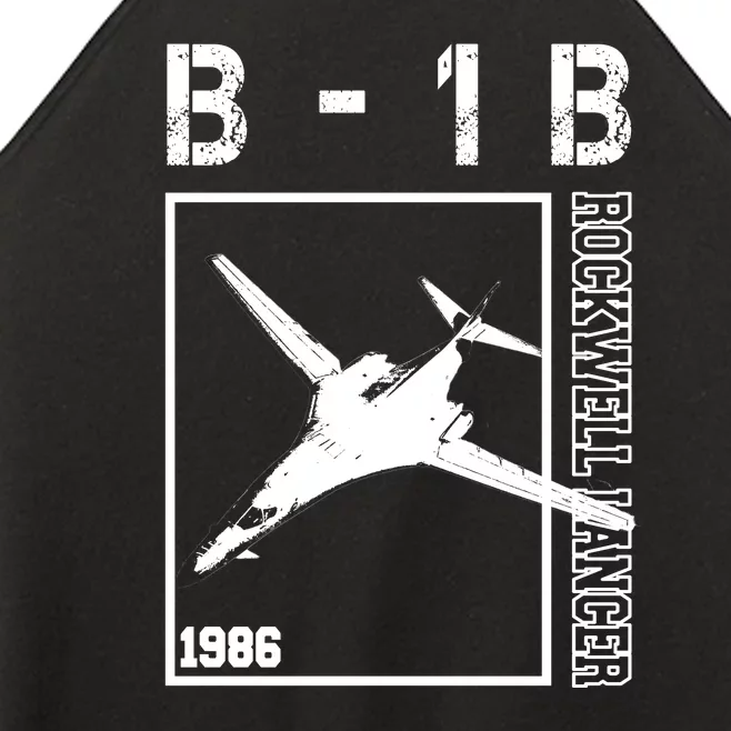 Lancer B1B USAF 1986 Women’s Perfect Tri Rocker Tank