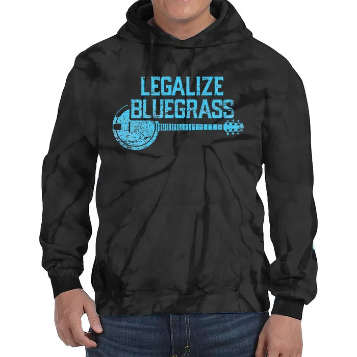 Legalize Bluegrass! Vintage Graphic Design Music Fan Tie Dye Hoodie