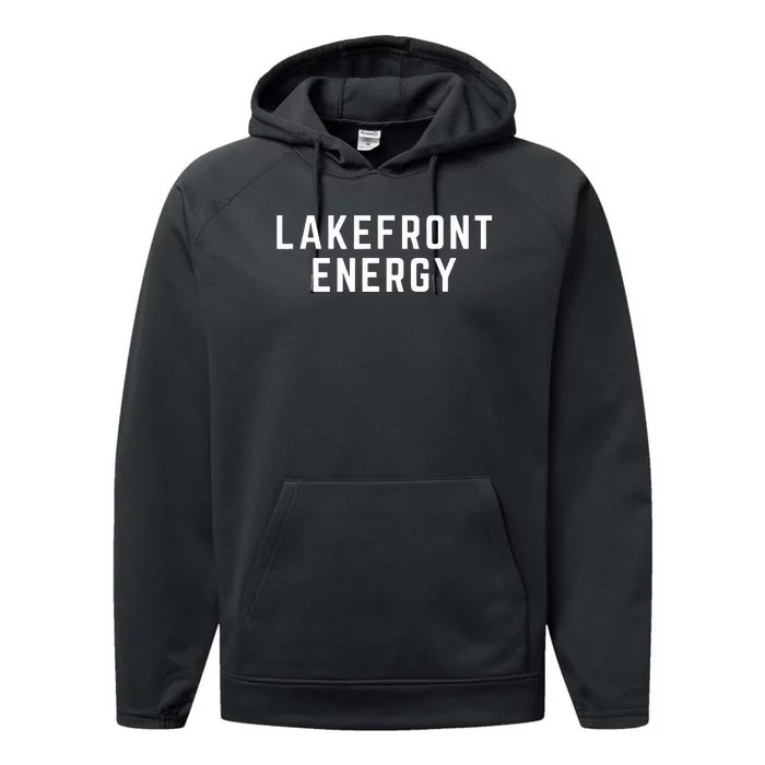 Lakefront Beach Vibes Performance Fleece Hoodie