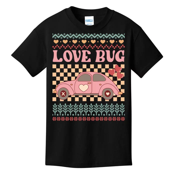 Love Bug Valentine's Day LadyBug Kids T-Shirt