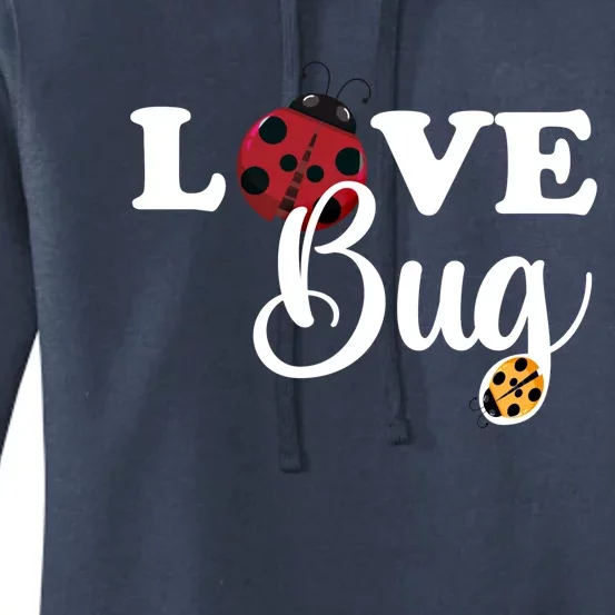 Love Bug Valentines Day Lucky Ladybug Wholehearted Love Gift Women's Pullover Hoodie